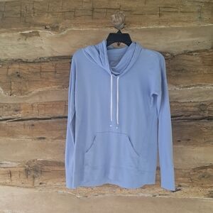 Southern Tide Periwinkle Long Sleeved Funnel Neck Pima Cotton/Modal Shirt XS